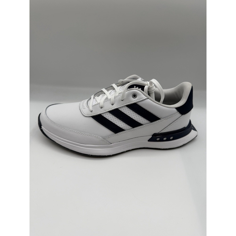 Adidas S2G SL Leather 24 Spikeless Golf Shoes,Men's 9.5,EU 43 1/3, Wht/Navy,NWOB